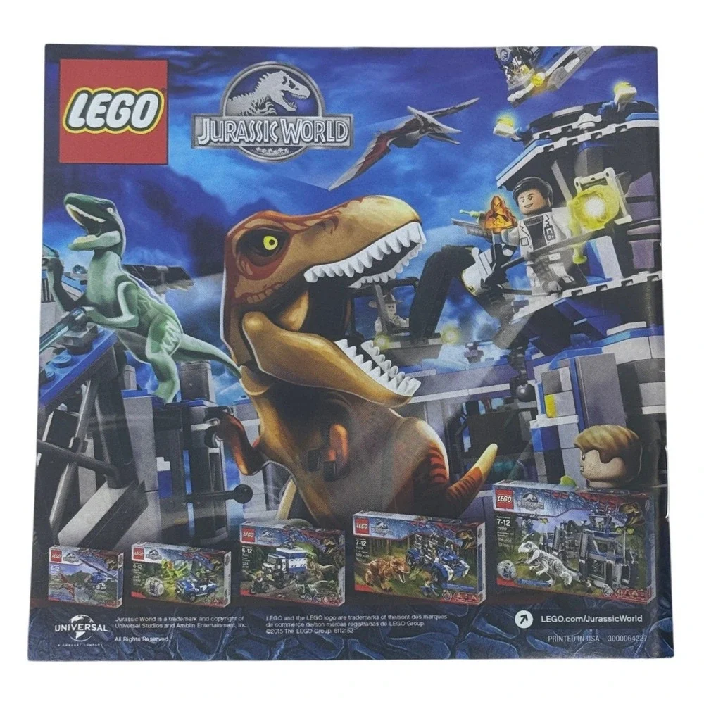 LEGO Jurassic‎ World Nintendo 3DS Instruction Booklet Manual Only